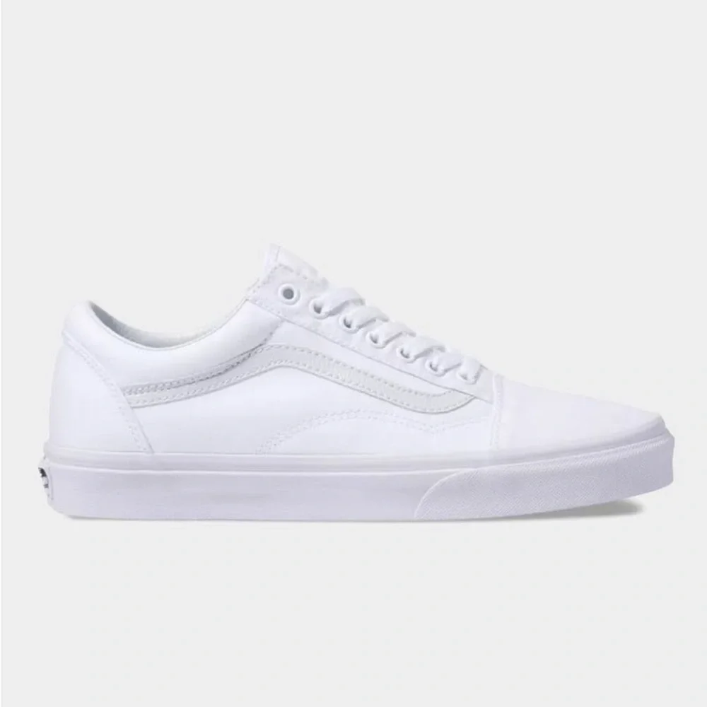 Vans All-White Low-Top Sneakers